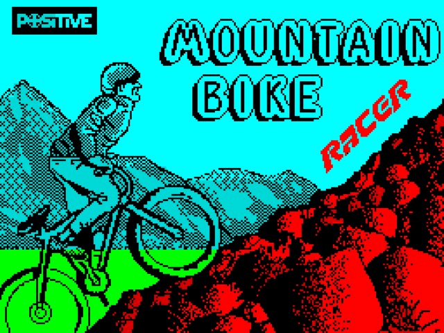Mountain Bike Racer title screen for ZX Spectrum